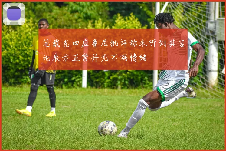 范戴克回应鲁尼批评称未听到其言论表示正常并无不满情绪